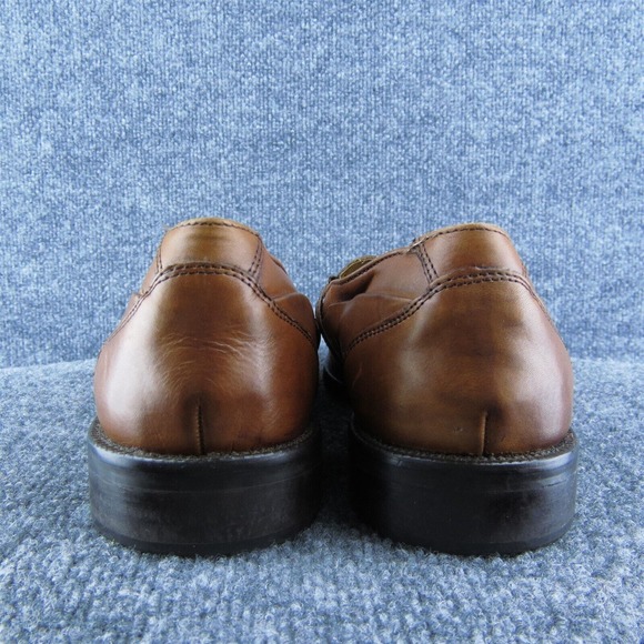 Bostonian Men Loafer Shoes Brown Leather Slip On Size 10 Medium - Picture 5 of 10